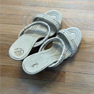 Coach Cream Sandals